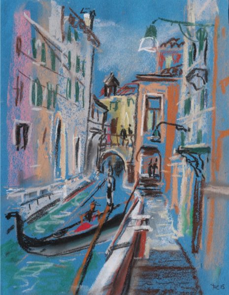 Картина пастелью. Венеция