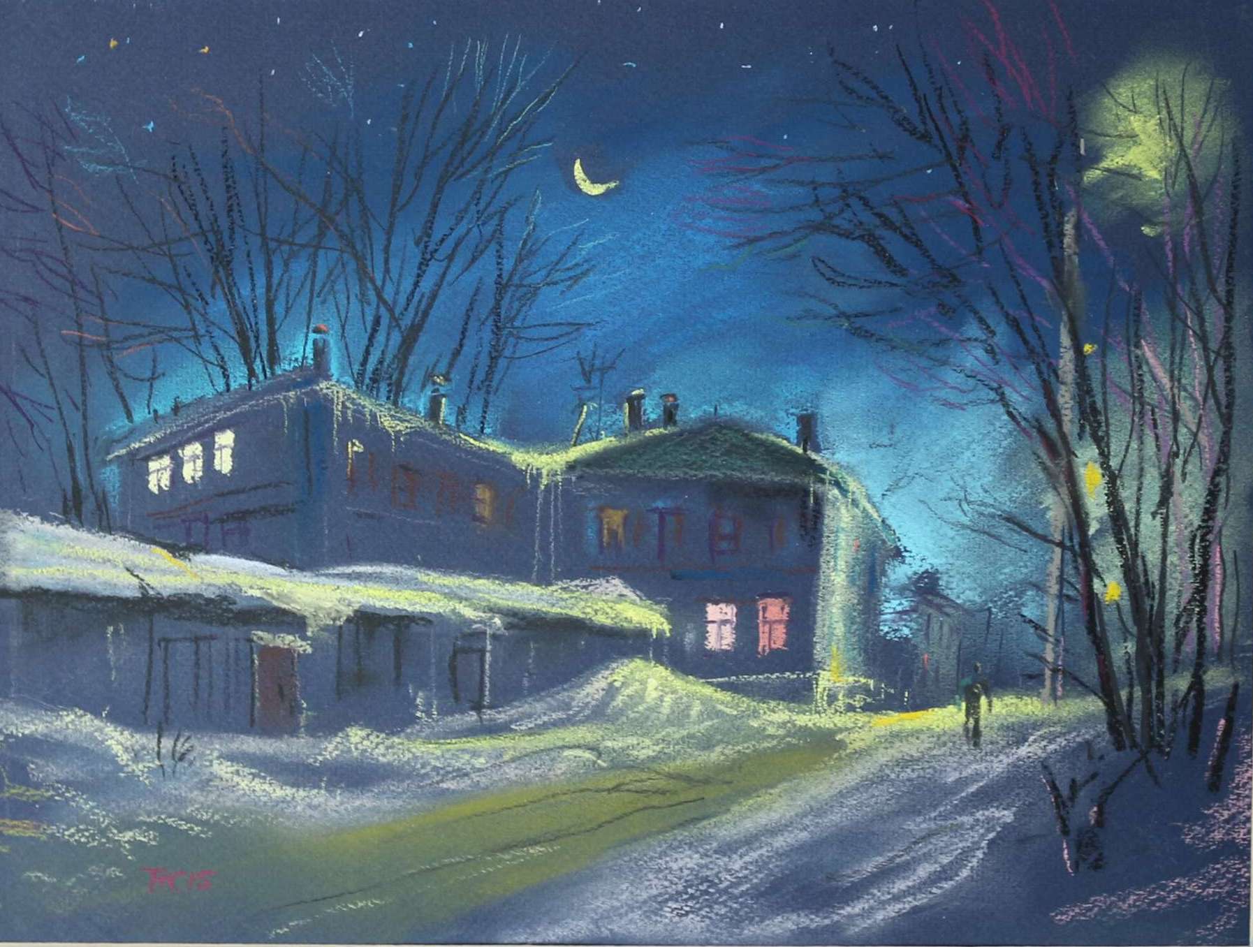 Картина холодный вечер